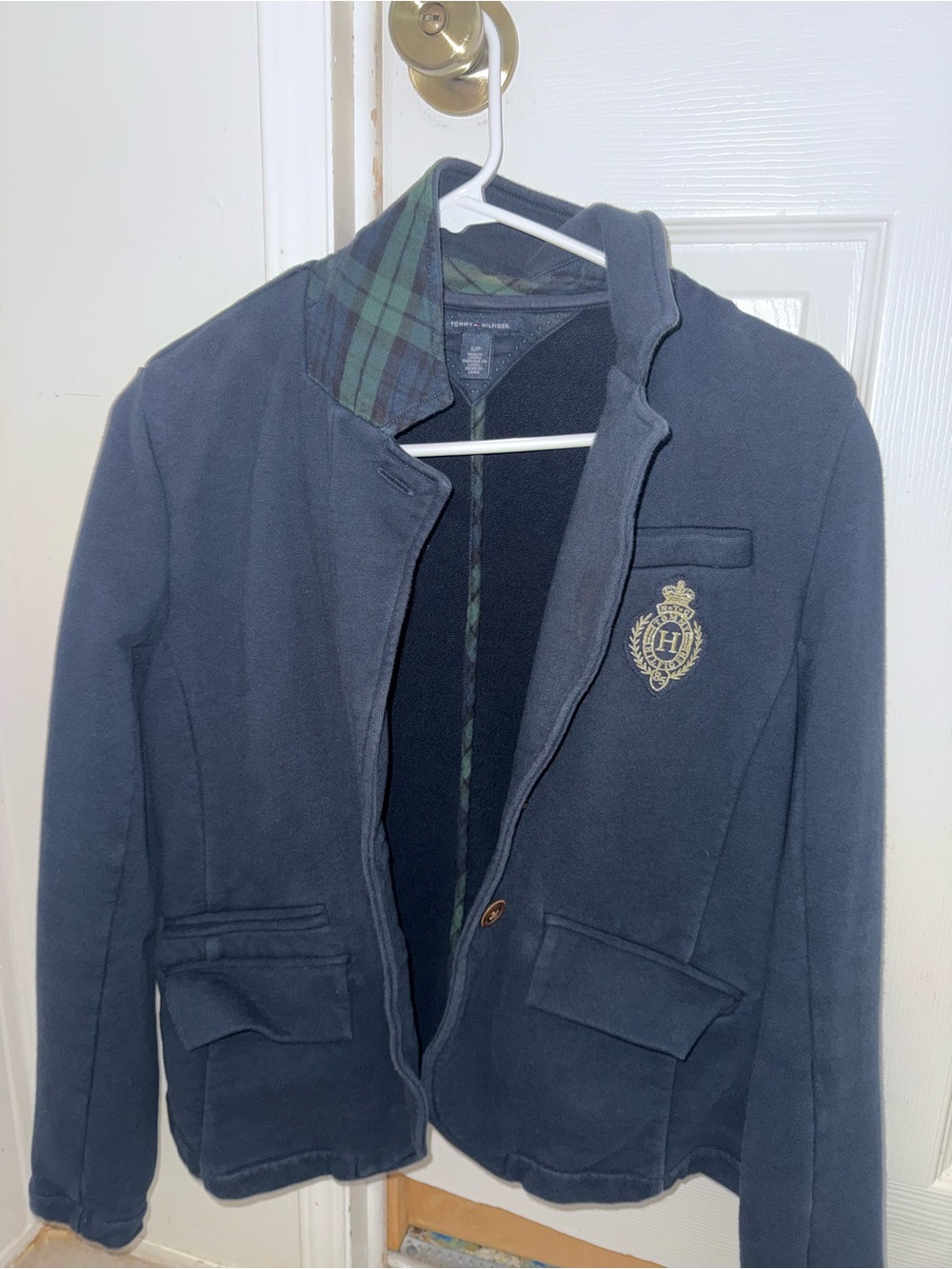 Tommy Hilfiger Navy Crest Blazer Jacket S/P